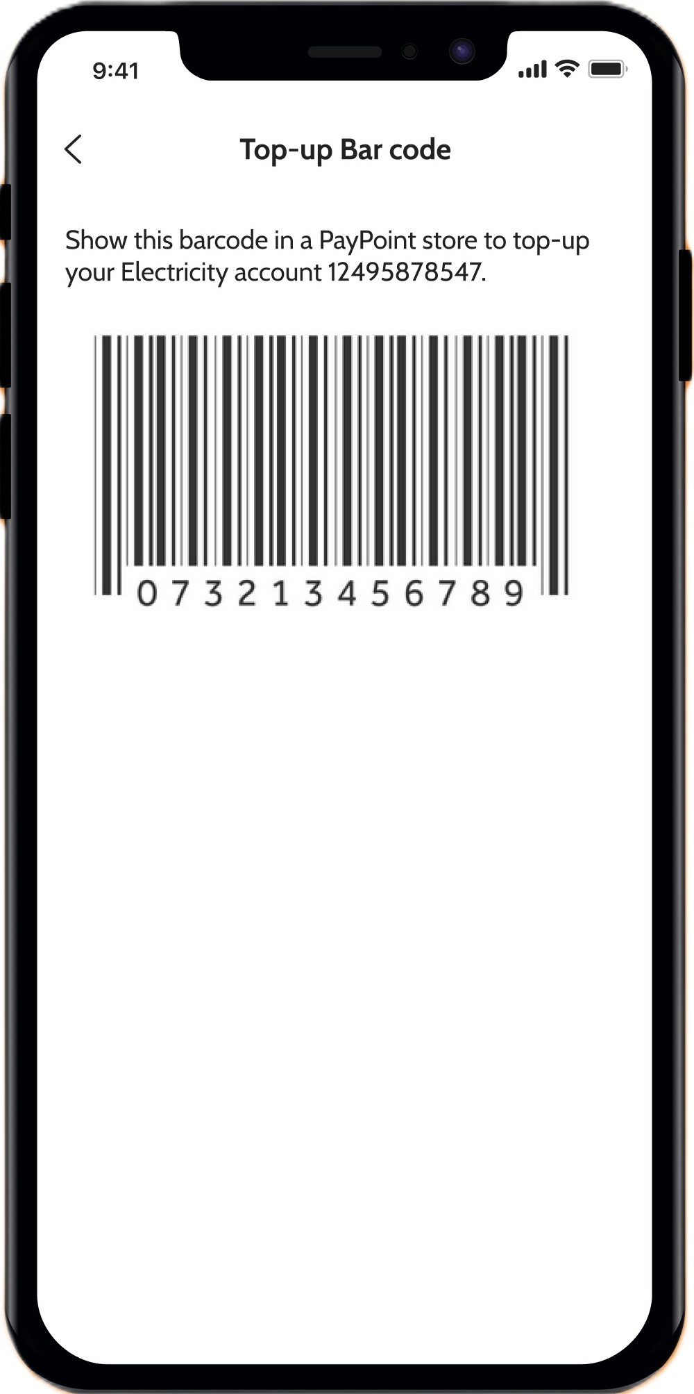Freedom to top up